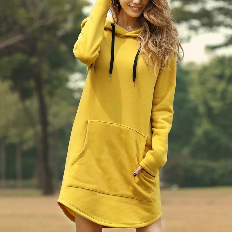 Jule | Gemütliches Strick-Hoodie-Kleid für Damen