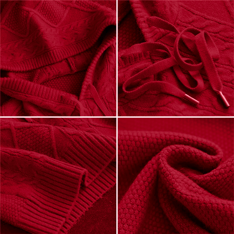 LEONIE | Jacquard Kapuzenpullover mit stilvollem Muster