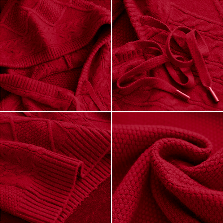 LEONIE | Jacquard Kapuzenpullover mit stilvollem Muster