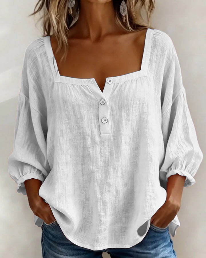 Zoe | Elegante Bluse Damen Eckiger Stil