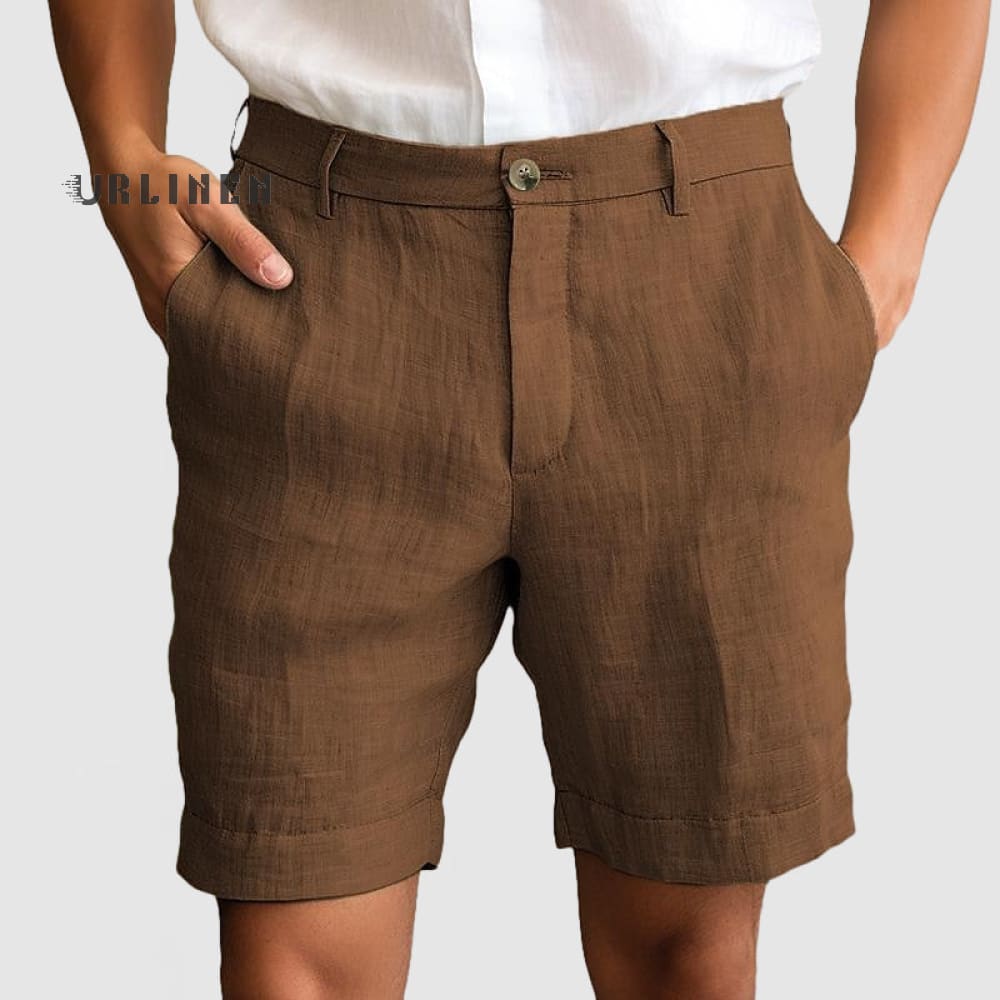 Lässige Baumwoll | Leinen-Shorts für Herren