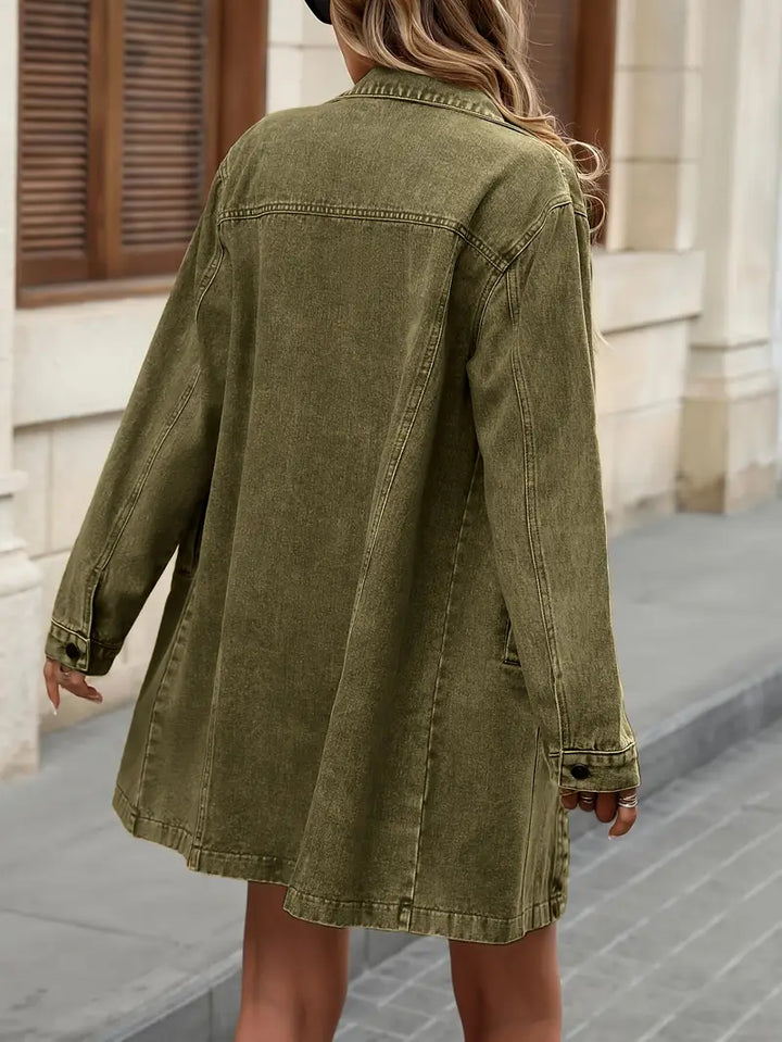 Jana | Klassische Jeansjacke mit aufgesetzten Taschen
