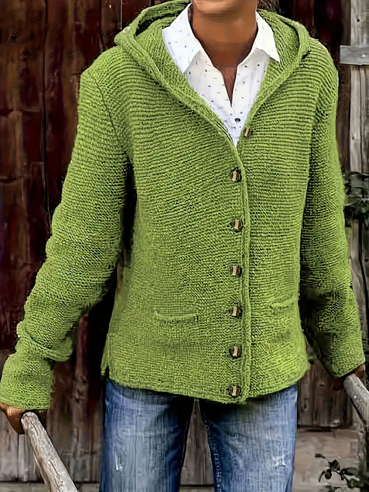Livia | Lässige Strickjacke mit Kapuze für jeden Tag