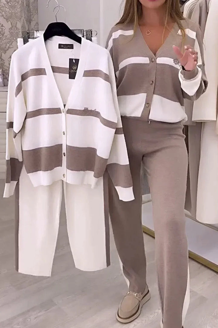 Helena | Stilvolles Strick Zweiteiler Set für Damen