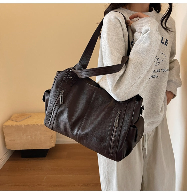 Novira Leder Tragetasche für Alltag und Arbeit