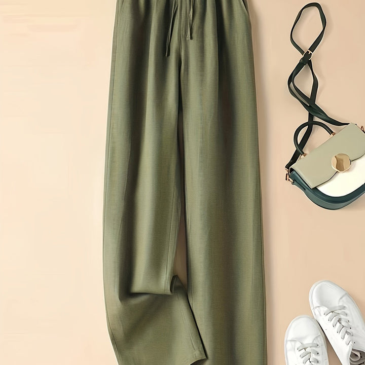Paula | Leinenhose mit hohem Bund und Leichtigkeit