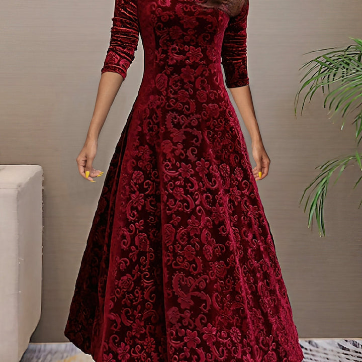 Amelia | Stilvolles Samtkleid Damen elegant chic