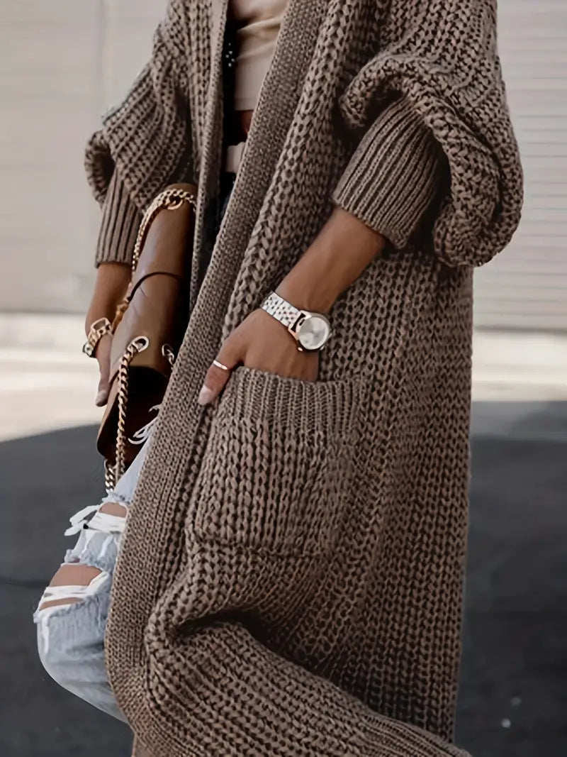Franziska | Lange Strickjacke für kuschelige Tage
