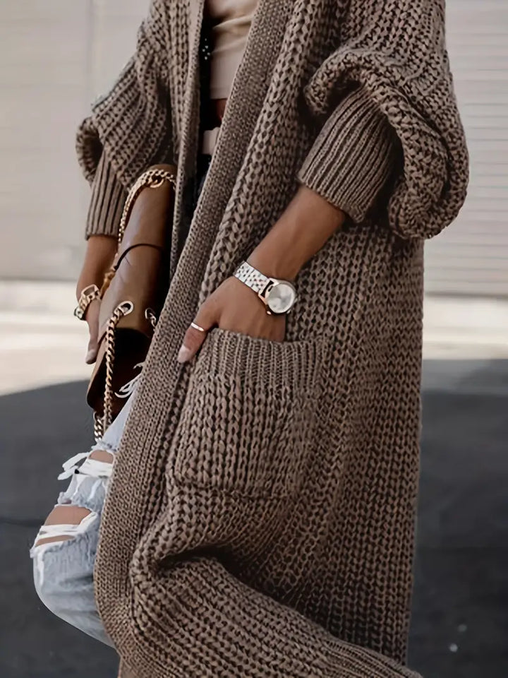 Franziska | Lange Strickjacke für kuschelige Tage
