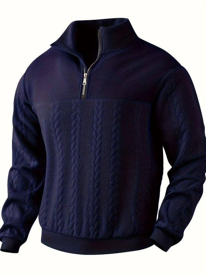 Olivier | Herren-Sweatshirt im Vintage-Stil mit Zipper