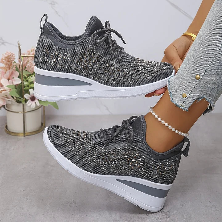 Elena | Funkelnde Damen-Sneakers modern & cozy