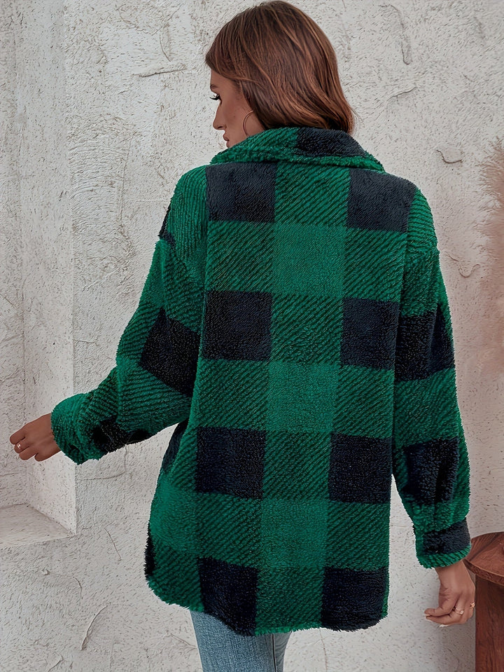 Laura | Stylischer Damen-Teddy-Wintermantel warm