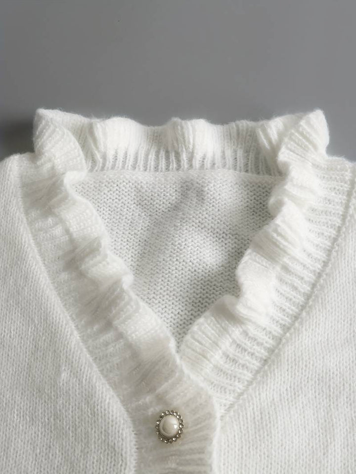 Elena | V-Ausschnitt Pullover in Feinstrick