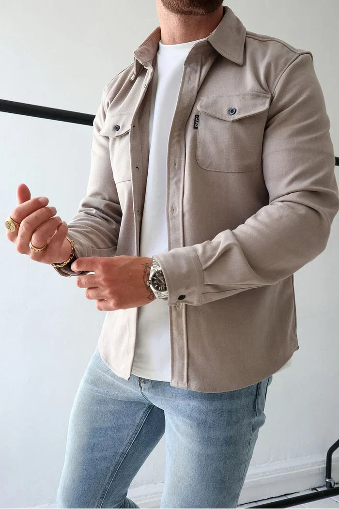Hemdjacke mit Knopfleiste – Lässig & Chic