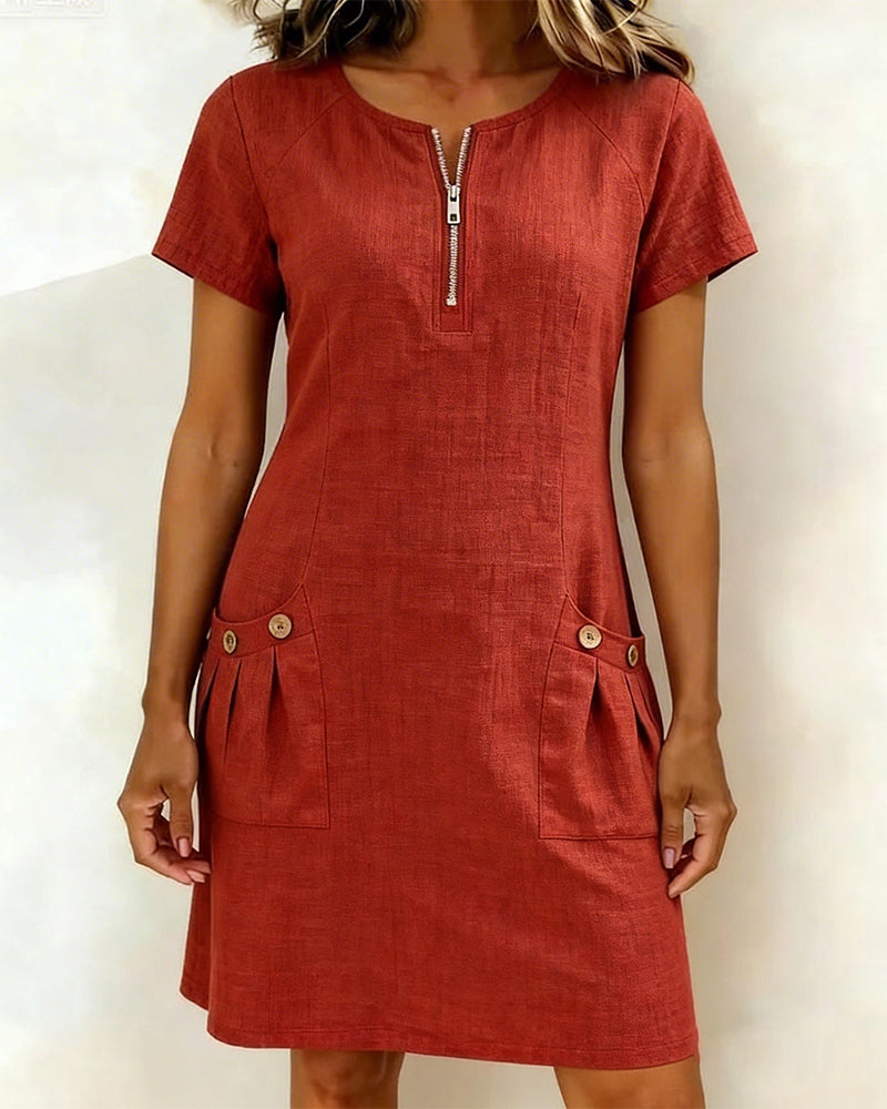 Lara | Elegantes Baumwollkleid Für Damen