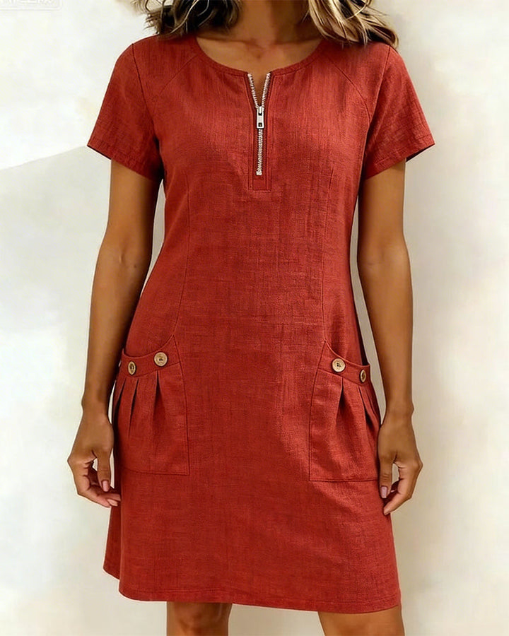 Lara | Elegantes Baumwollkleid Für Damen