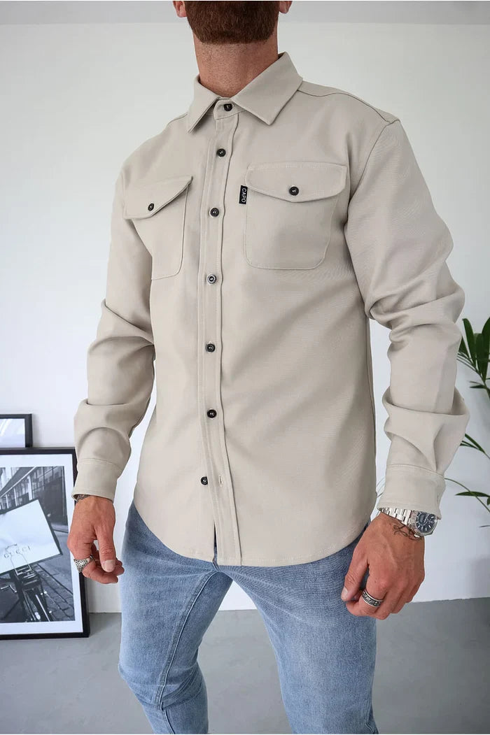 Hemdjacke mit Knopfleiste – Lässig & Chic