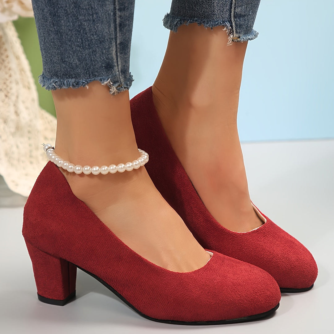 Emilia | Pumps Damen stilvoll mit breiter Spitze