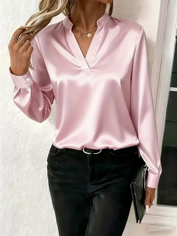 Laura | Zeitlose Satinbluse für Damen