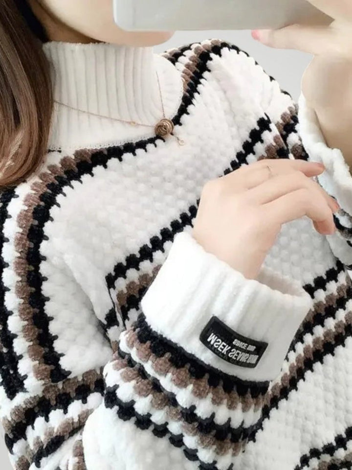 Alina | Moderner Kragenpullover für Wintertage