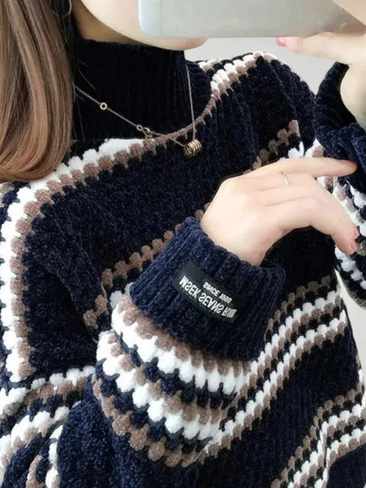 Alina | Moderner Kragenpullover für Wintertage