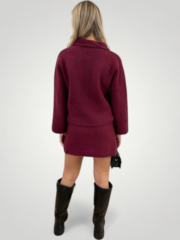 Maren | Elegantes Button-Down-Set mit Rock