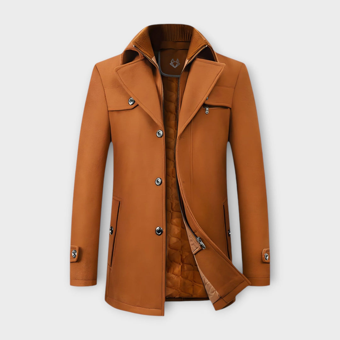 Outdoor-Business | Eleganter Wollmantel für Herren