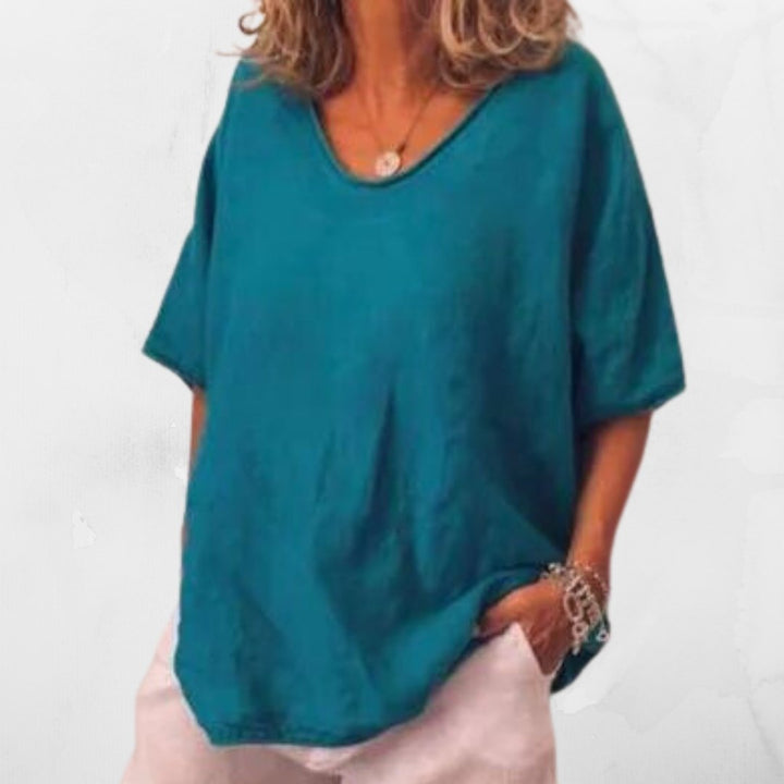 MiaSofia T-Shirt aus Leinen in Übergröße