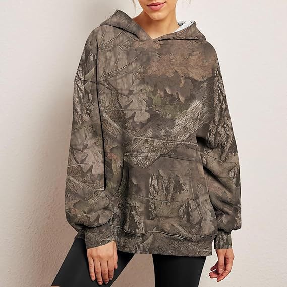 ElisaBerlin | Camouflage-Kapuzenpullover für Damen