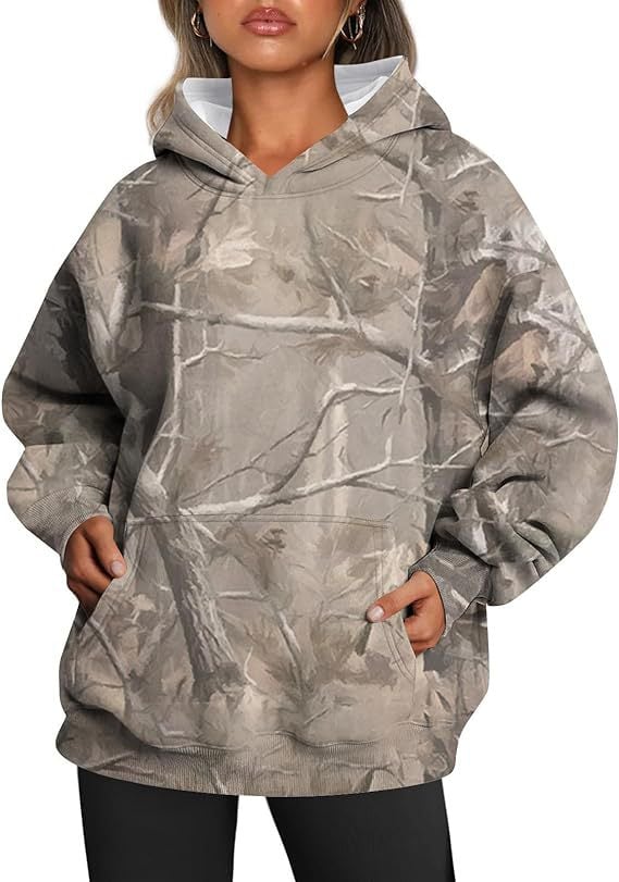ElisaBerlin | Camouflage-Kapuzenpullover für Damen