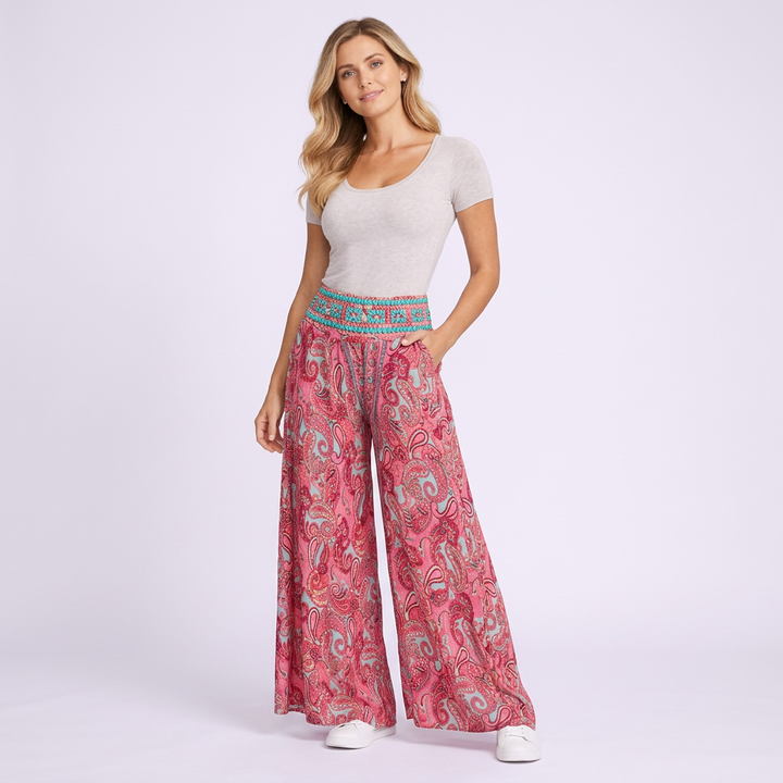 Esmée | Stylische Kleiderhosen mit Ethno-Druck