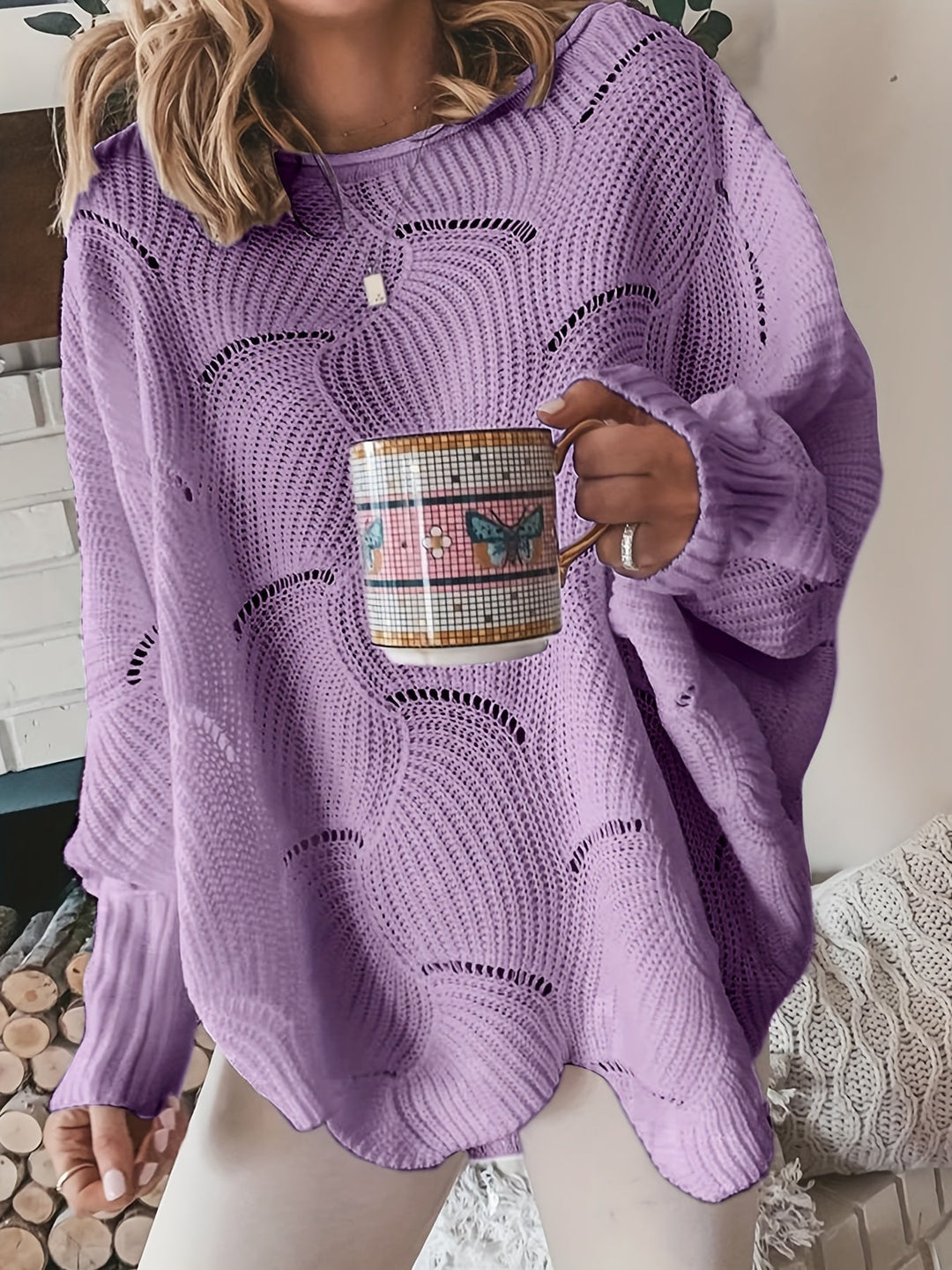 Yoko | Damenpullover aus geripptem Strickstoff