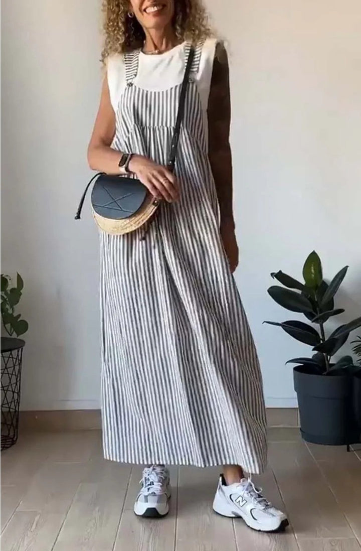 Margarete | Gestreiftes Casual-Kleid für Damen