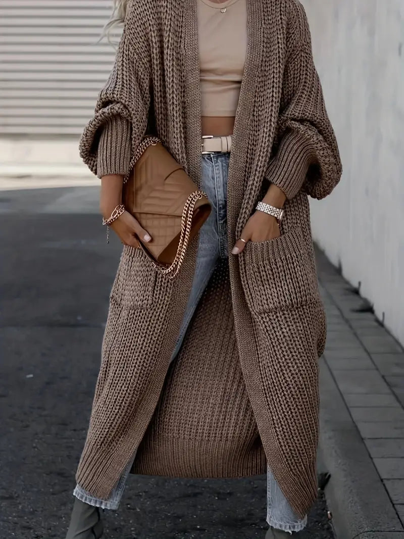 Franziska | Lange Strickjacke für kuschelige Tage