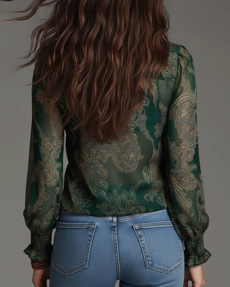 Bianca | Stilvolle Bluse im Halbzip Look