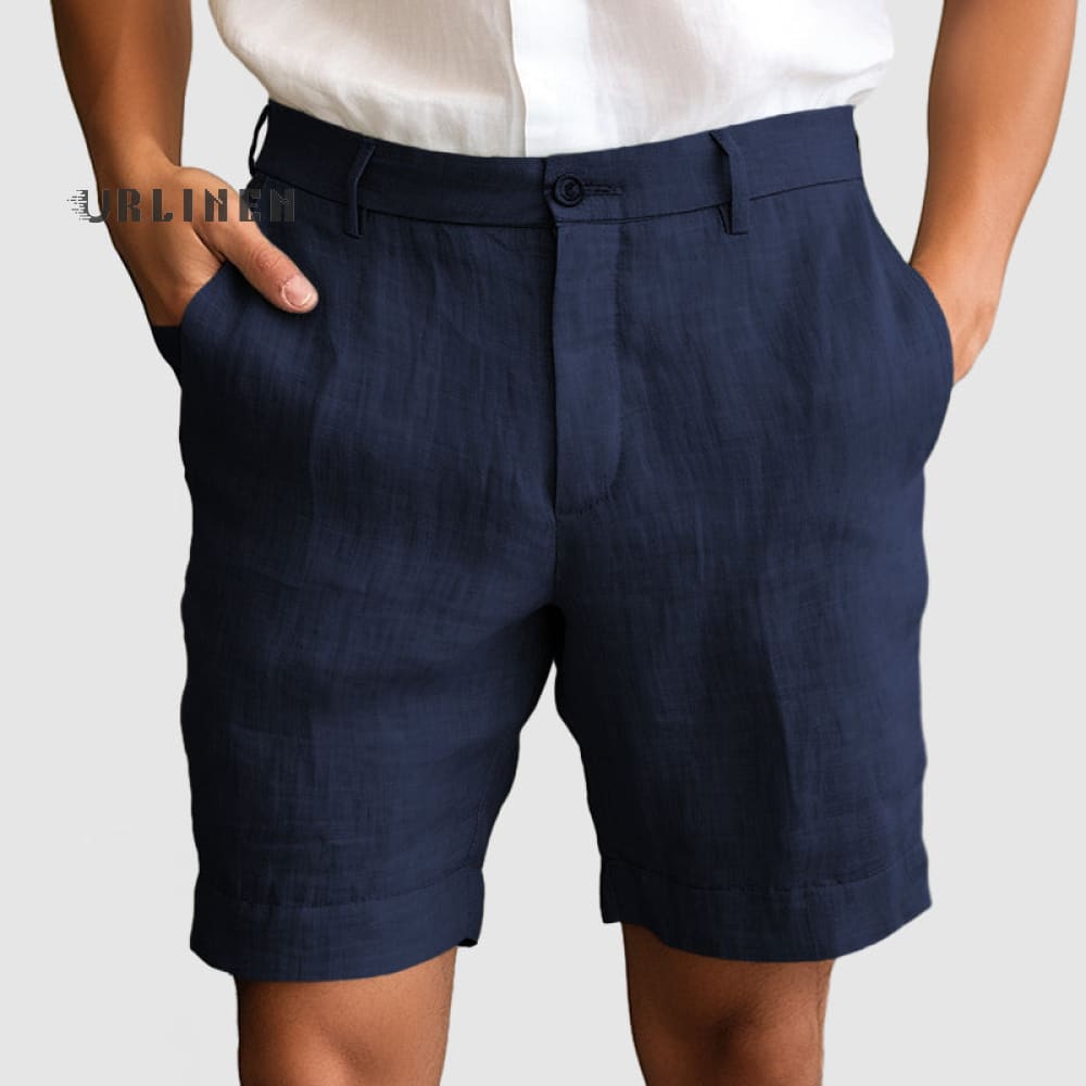 Lässige Baumwoll | Leinen-Shorts für Herren