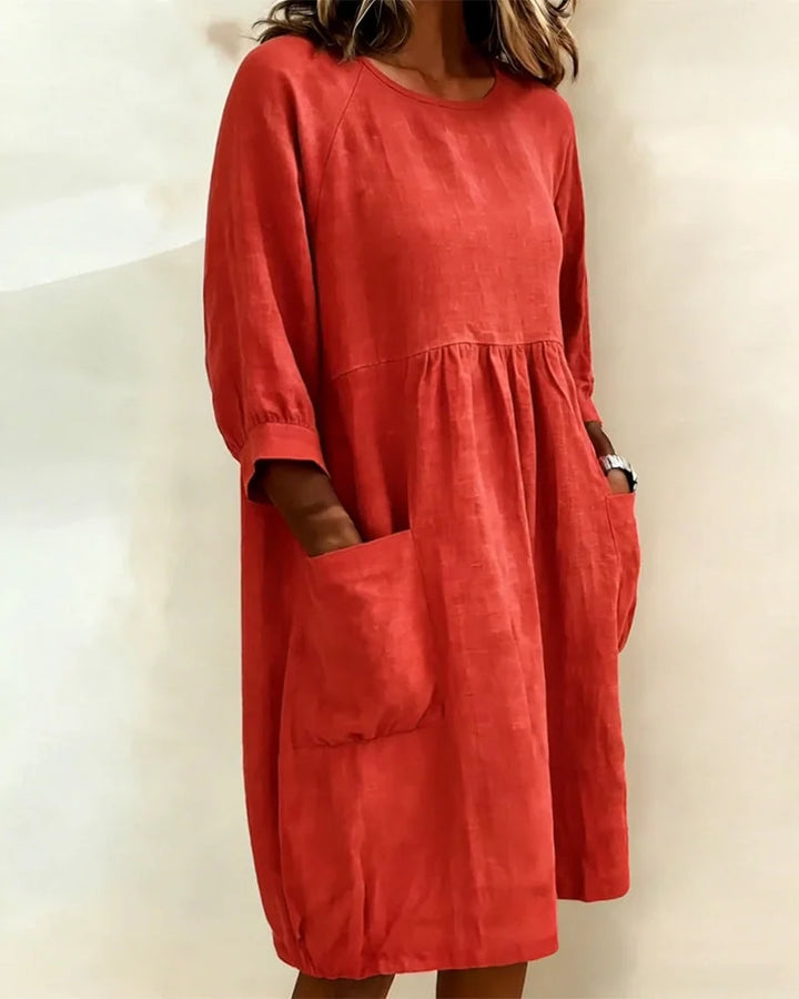 Alena | Modisches 3/4-Arm-Kleid Damen