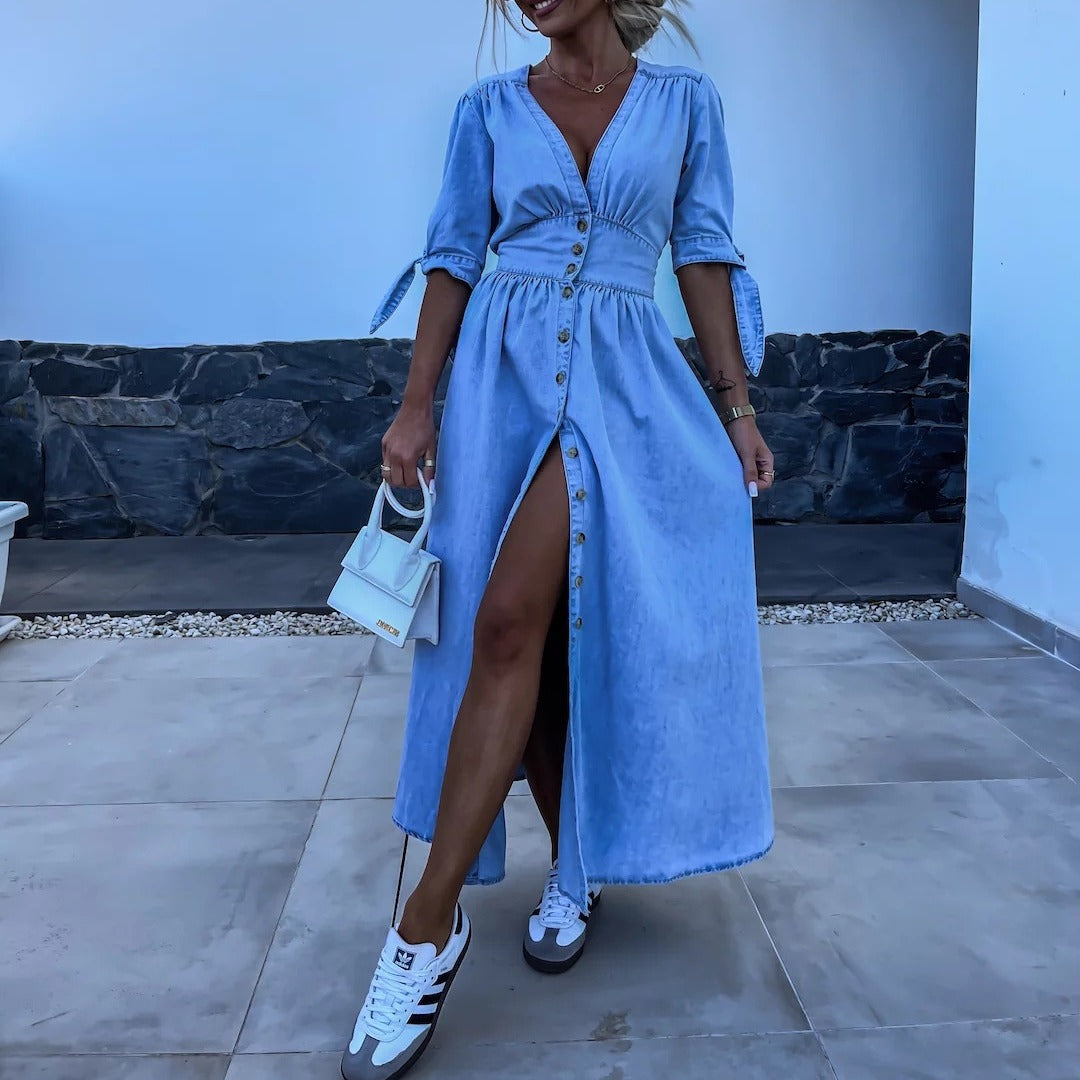 Miriam | Maxikleid aus Denim für moderne, entspannte Sommerlooks