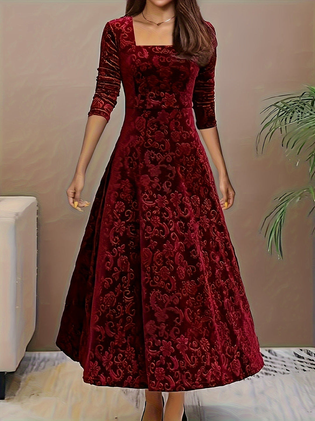 Clara | Stylisches Samtkleid für den Urlaub