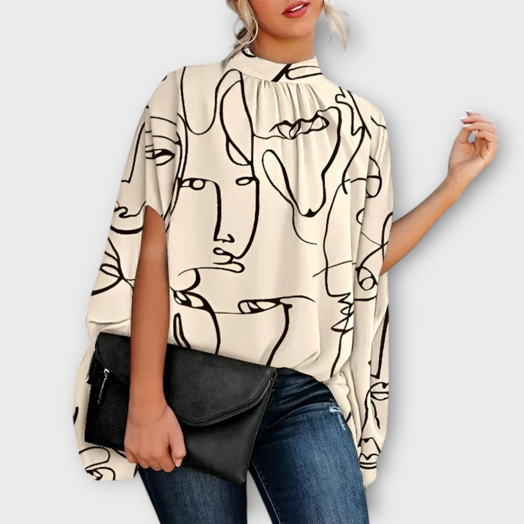 Carina | Vielseitige Abendbluse mit modernem Stil