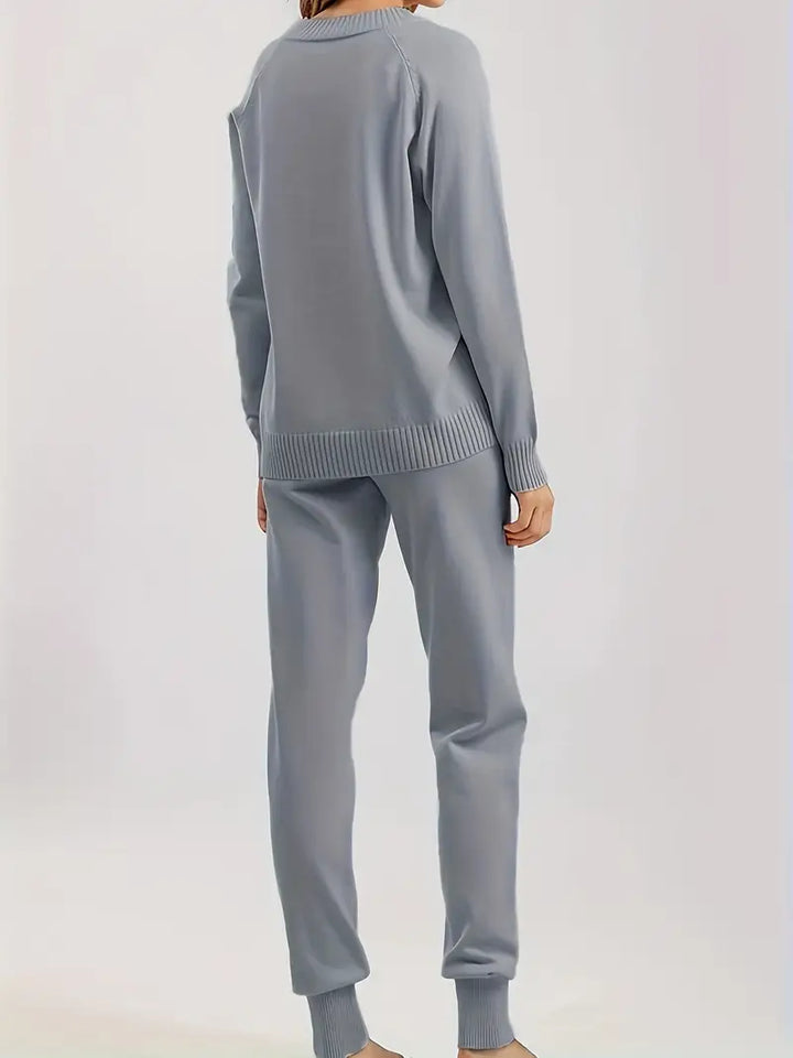 Isabell | Stylisches Zweiteiler Set für Damen mit Ärmeln