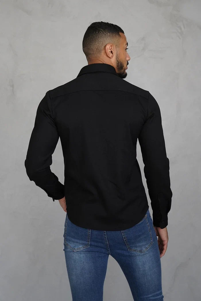 Hemdjacke mit Knopfleiste – Lässig & Chic