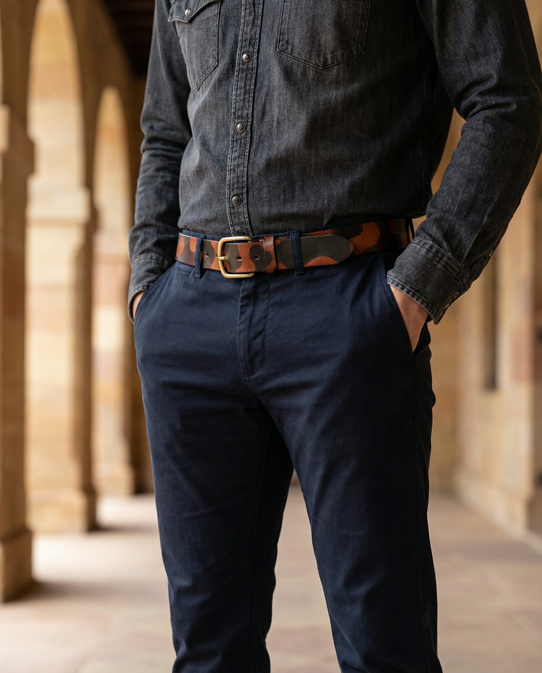 Lukas | Rindsleder Gürtel im klassischen Stil