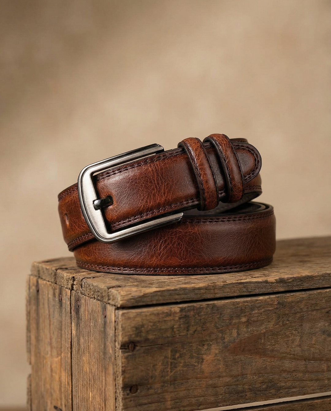 Max | Gürtel aus Rindsleder mit feiner Optik