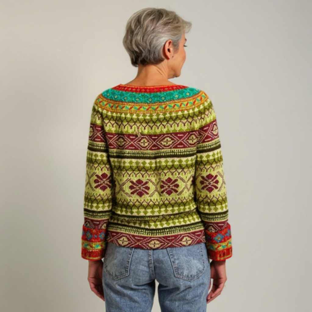 Mia | Gemütlicher Wollpullover im isländischen Design