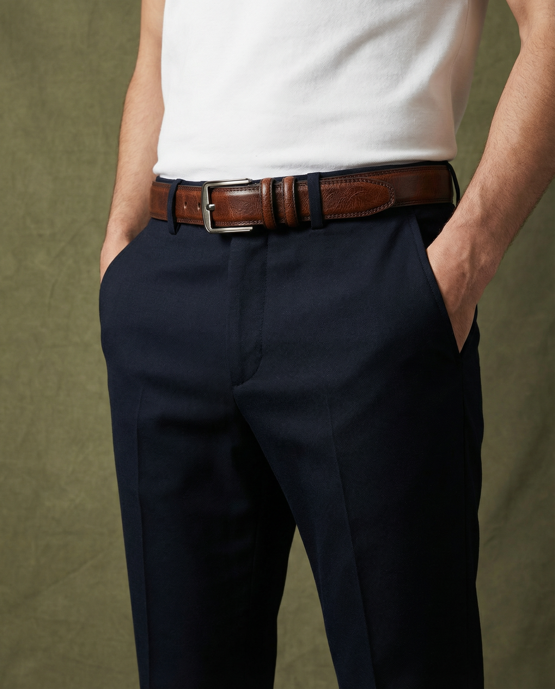 Max | Gürtel aus Rindsleder mit feiner Optik