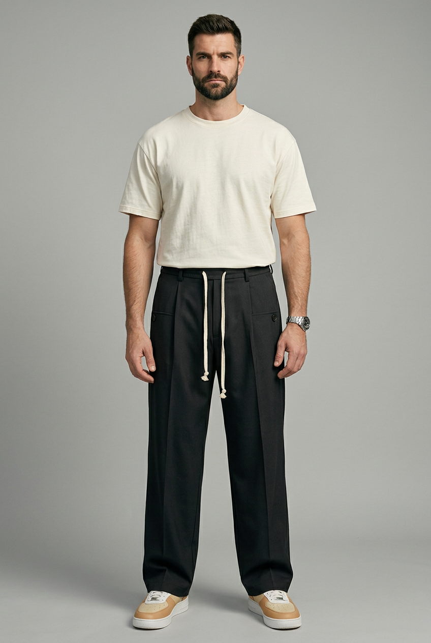 Daniel | Elegante Hose klassisch mit Kordelzug