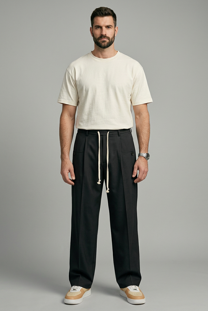 Daniel | Elegante Hose klassisch mit Kordelzug