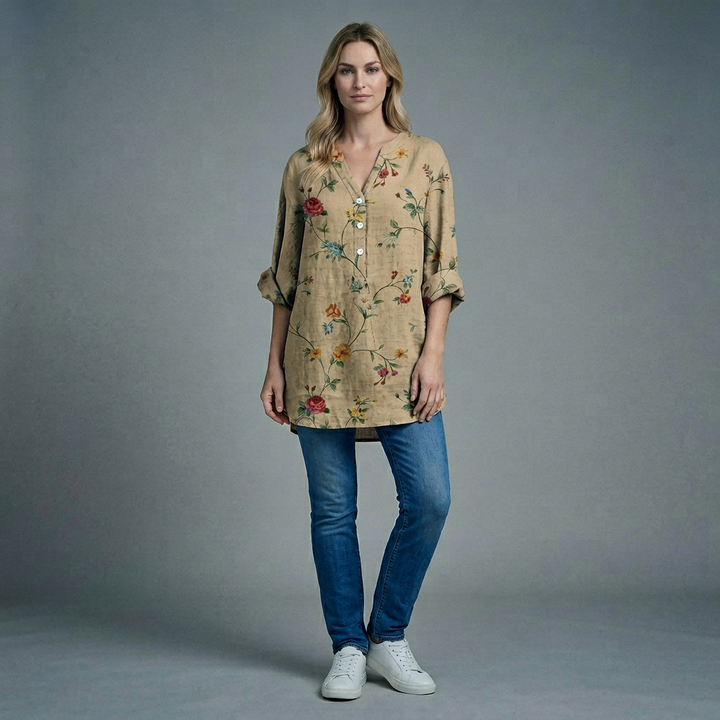 Josephine | Geblümte Bluse mit lockerem Schnitt