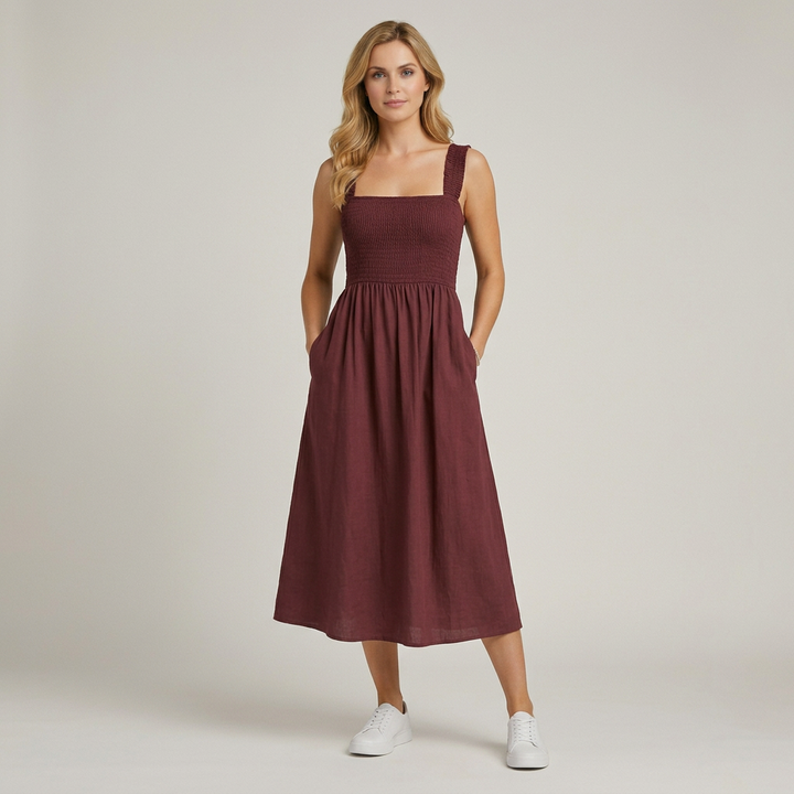 Leda | Elegantes Maxikleid für stilvolle Sommerabende